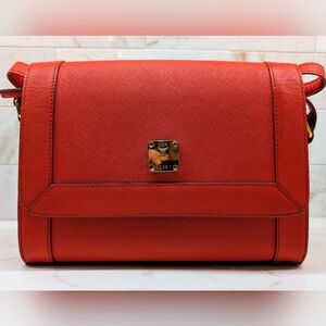 MCM Women's Orange Leather Bag